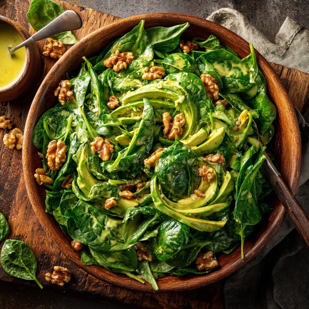 Creamy Avocado Spinach Salad