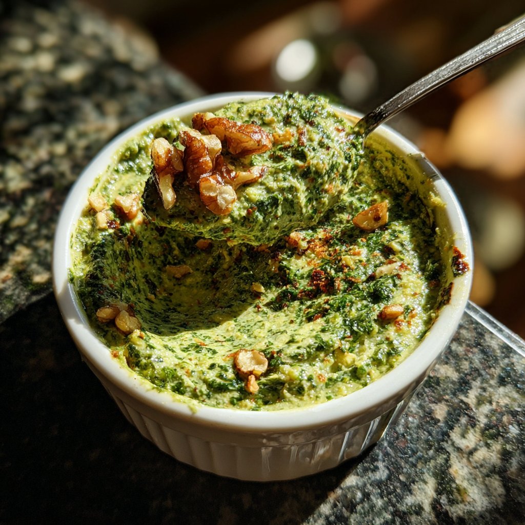 Nutty Dandelion Greens Pesto