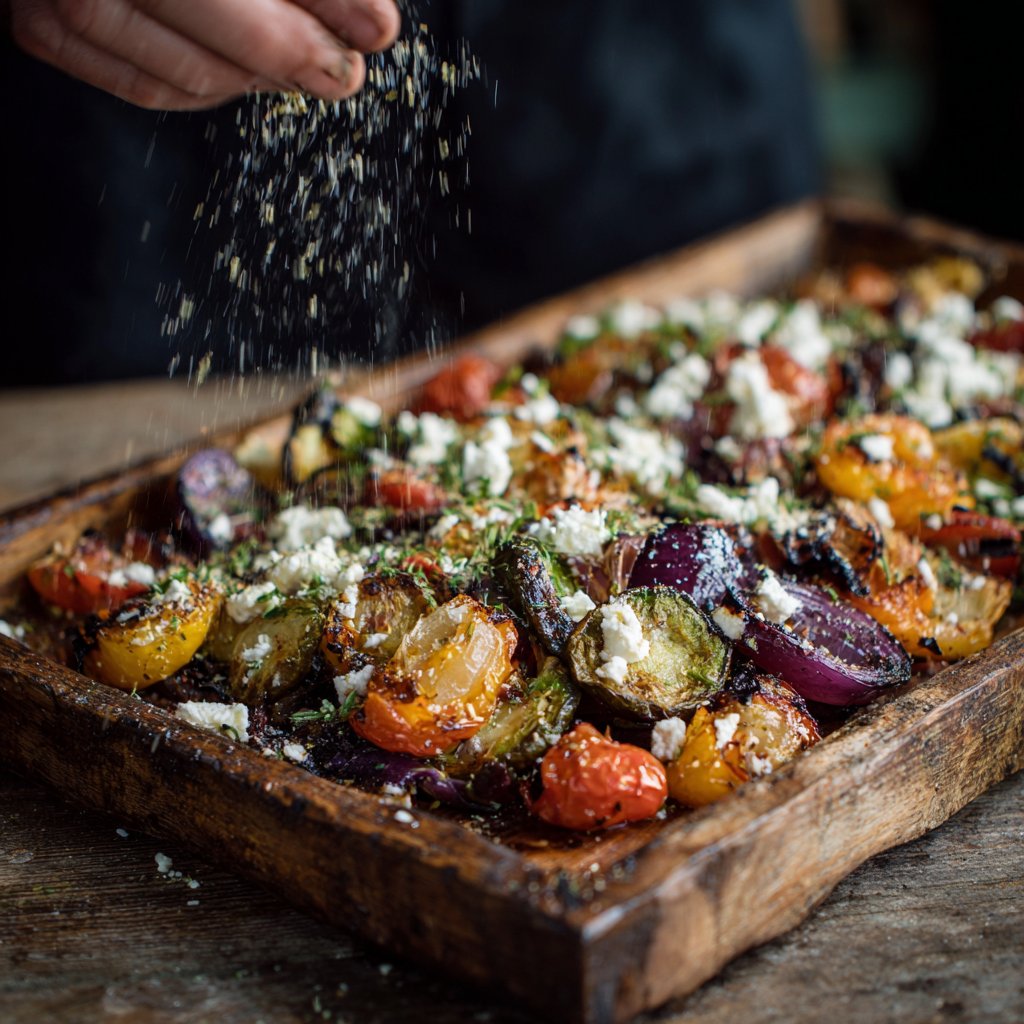 Roasted Vegetables with Feta