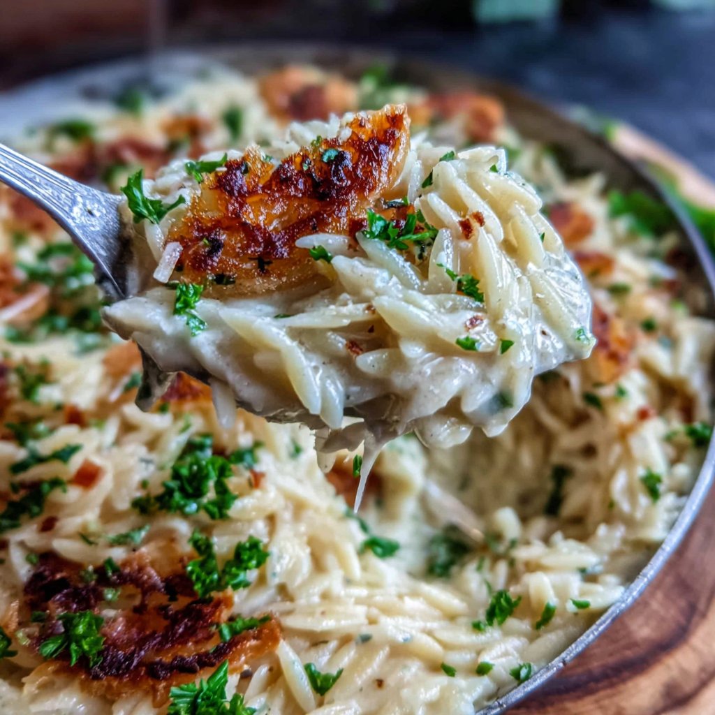 Creamy Lemon Parmesan Orzo