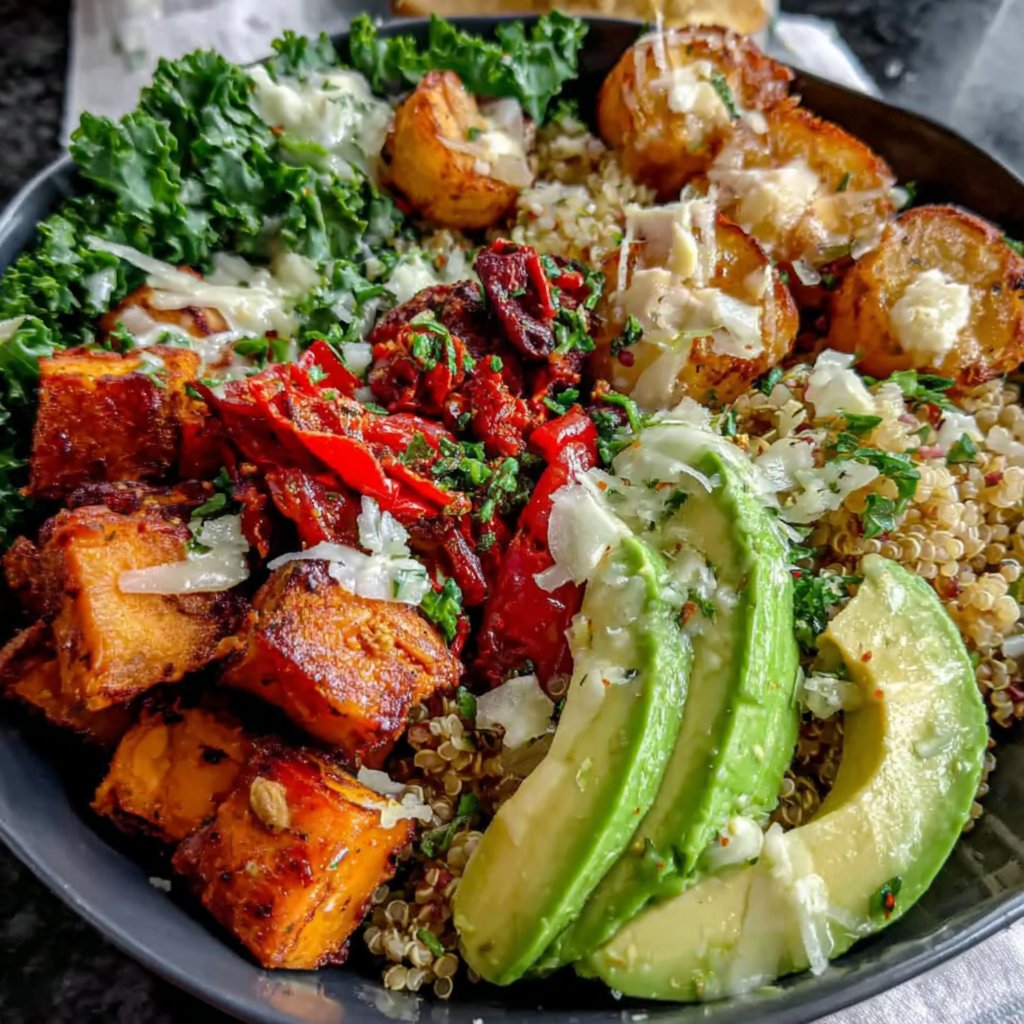 Colorful Grain Bowl Lunch