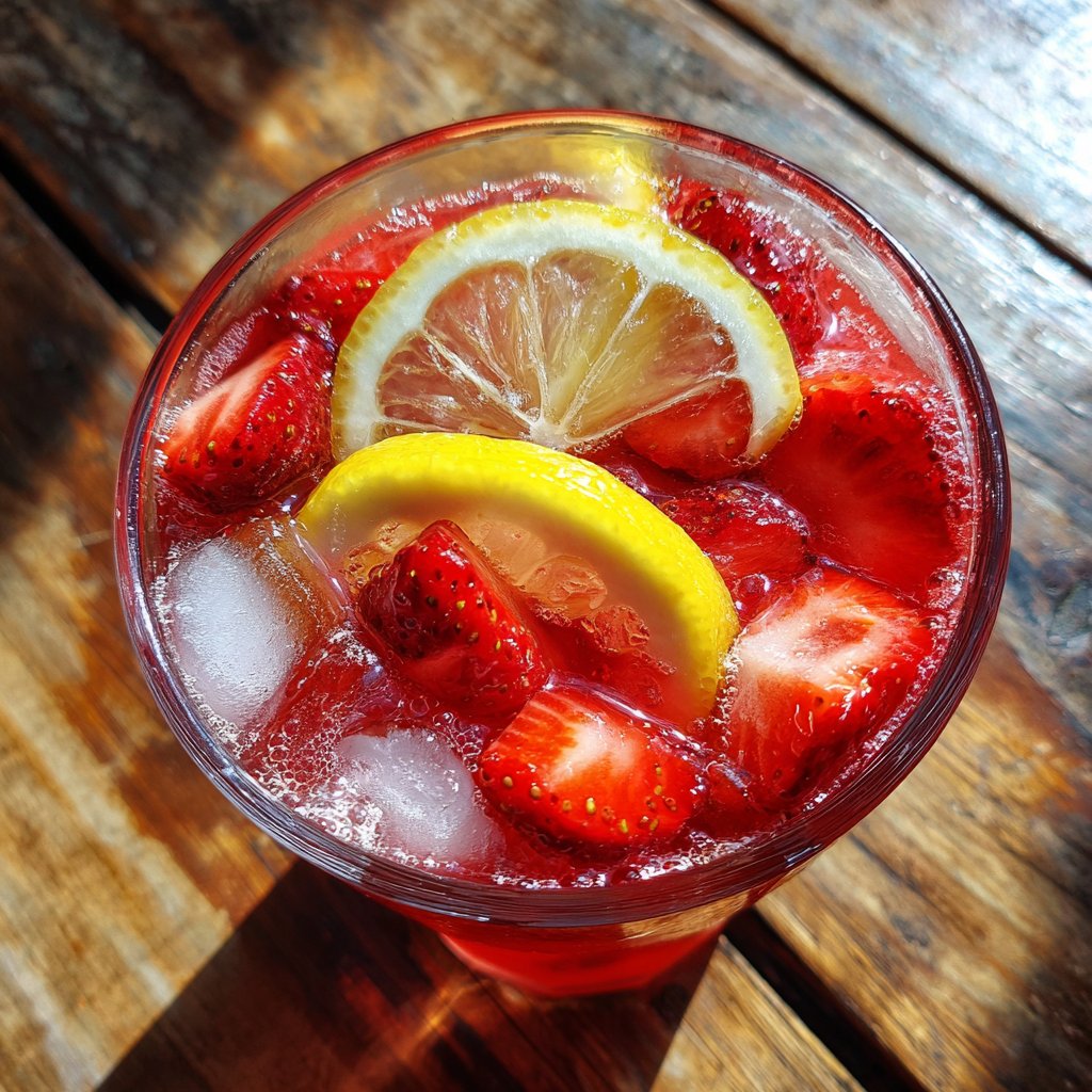 Chilled Strawberry Lemonade