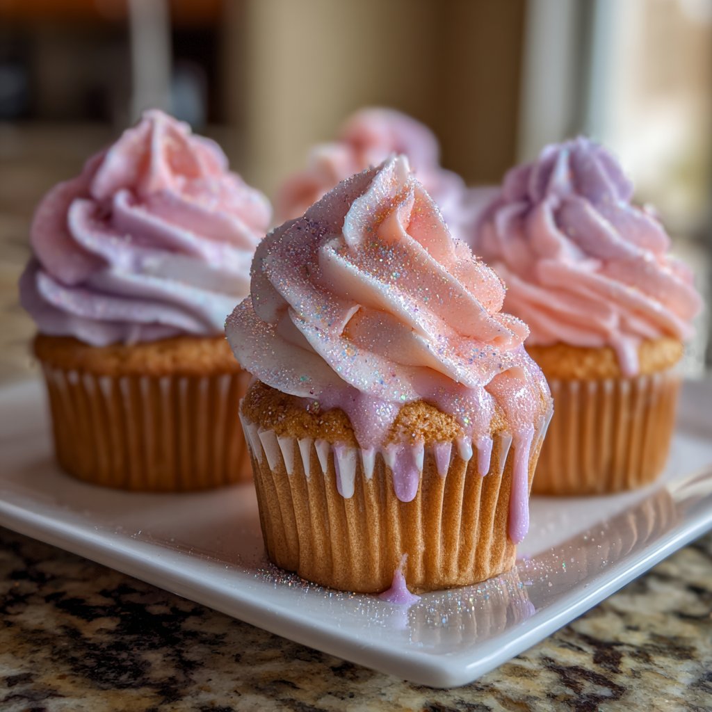 Captivating Ombre Cupcake Frosting
