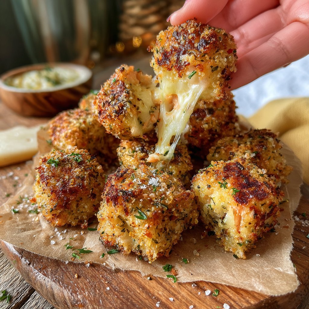 Crispy Cheesy Salmon Bites