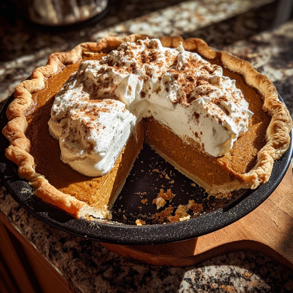 Festive Spiced Pumpkin Pie