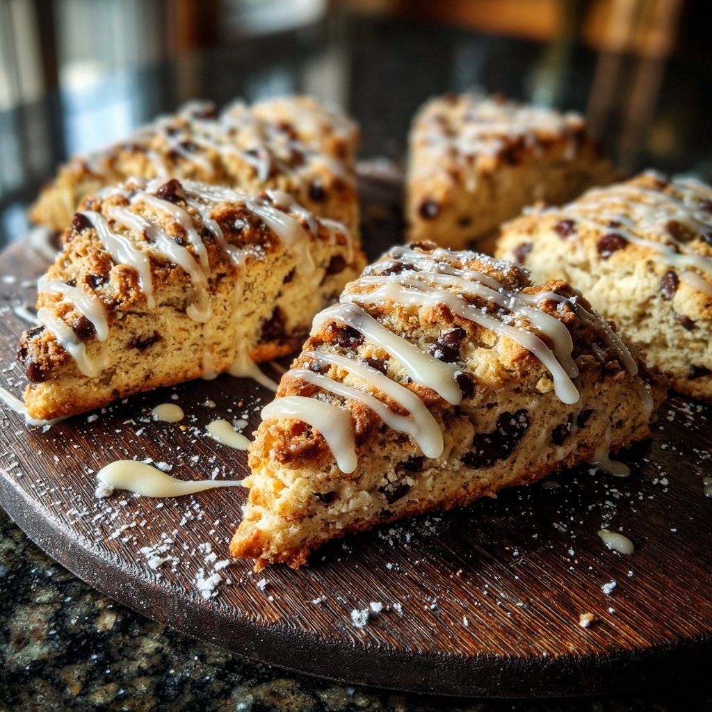 Tender Chocolate Chip Scones